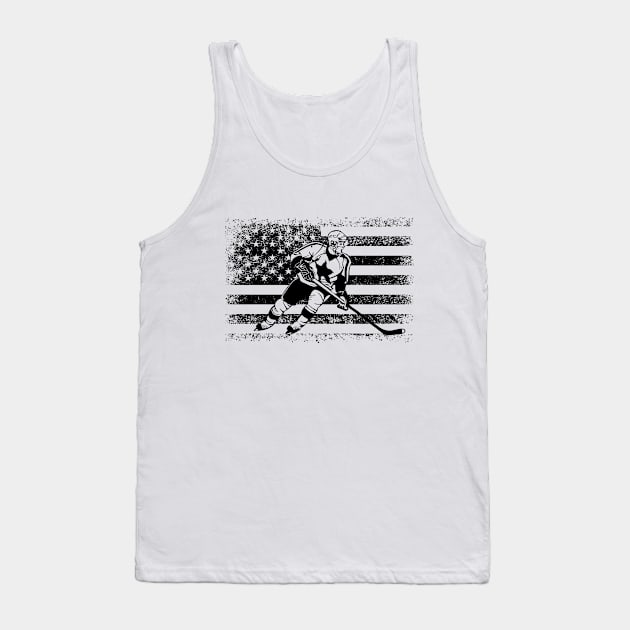 American Ice Hockey Tank Top by ThyShirtProject - Affiliate